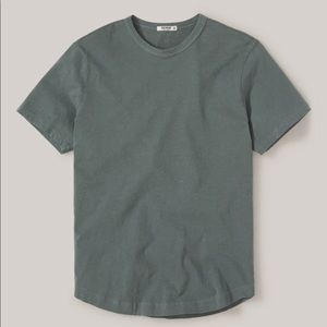Buck Mason slub curved hem tee - palmetto!